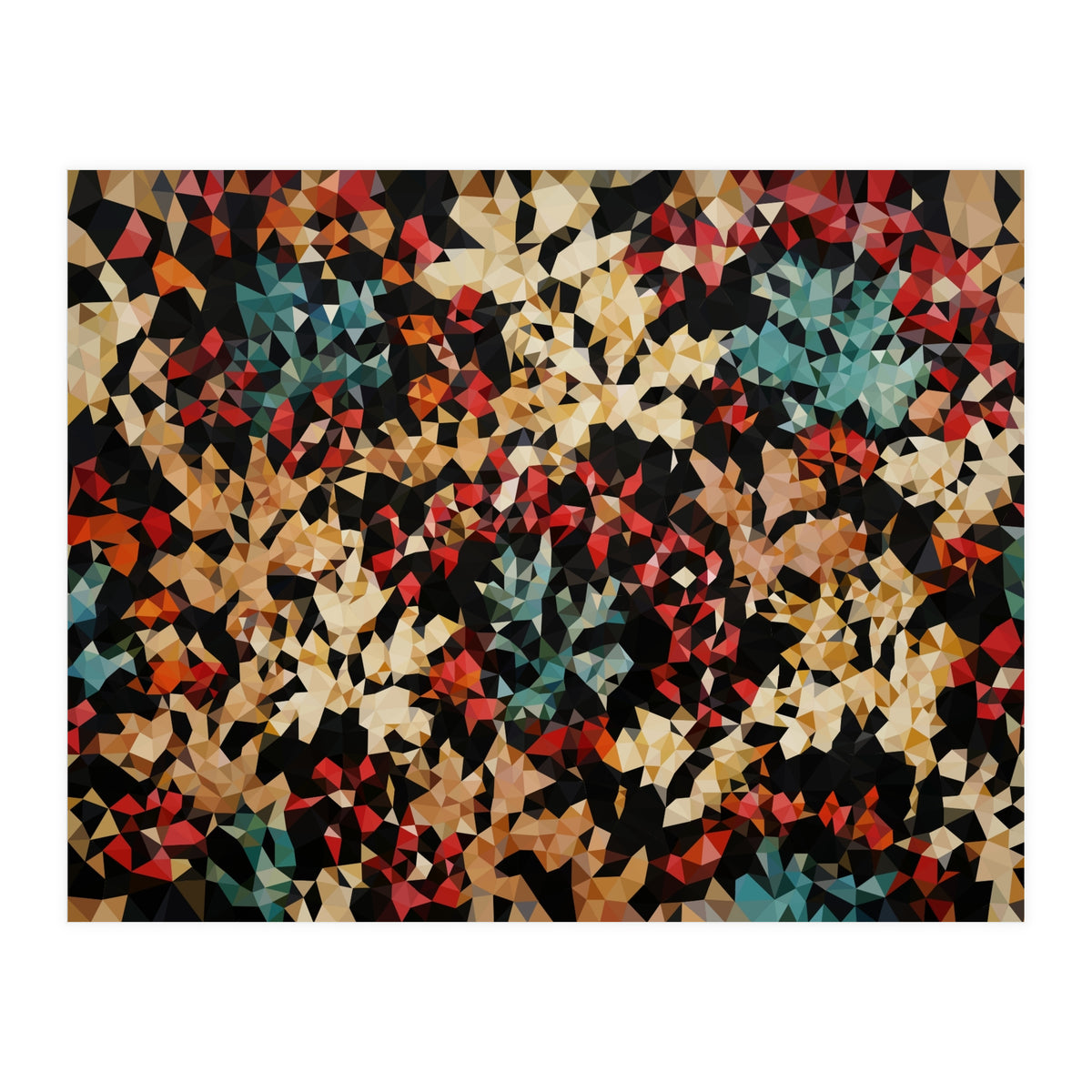 Floral Color Geometric (Print Only)
