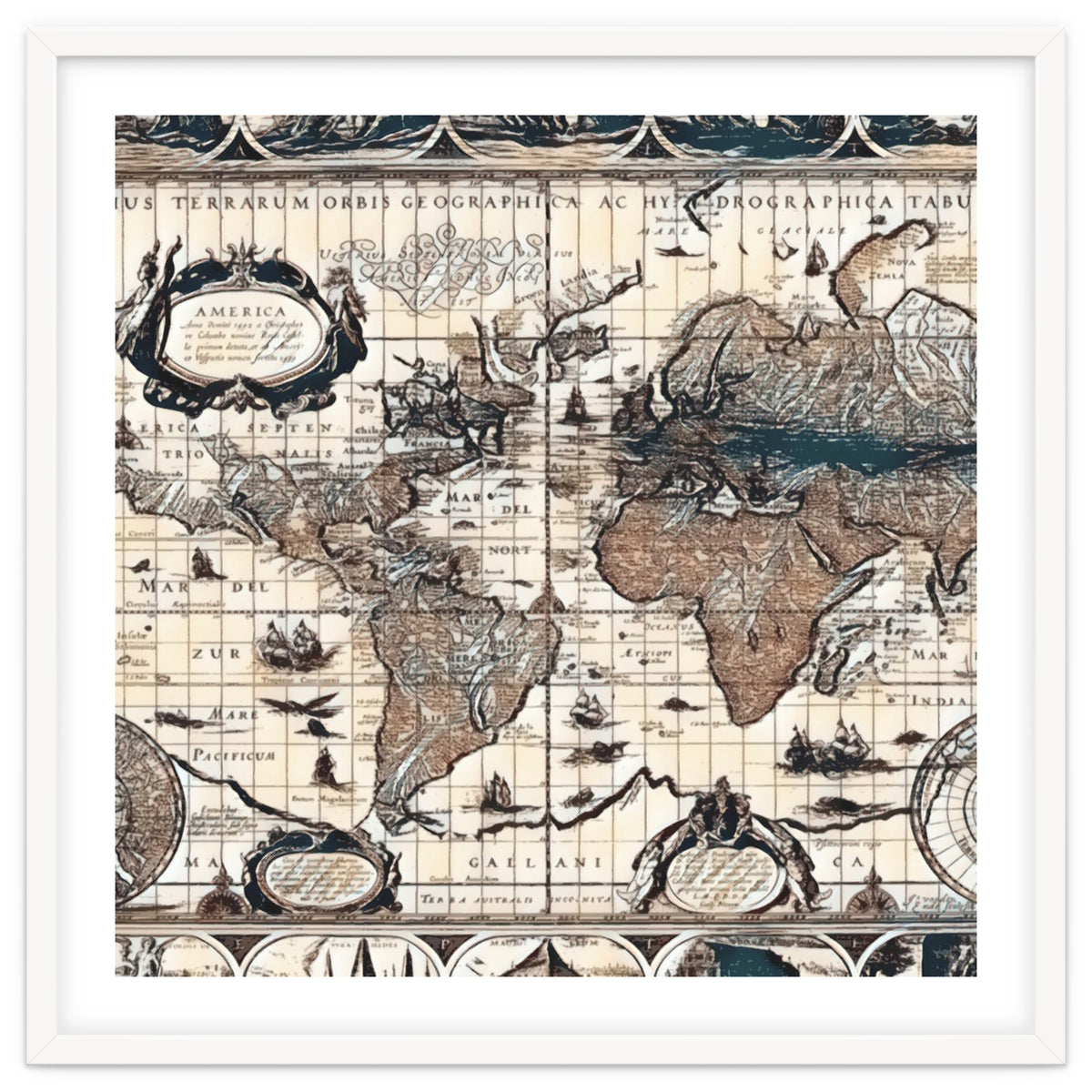 Antique Mapa Mundi revisited