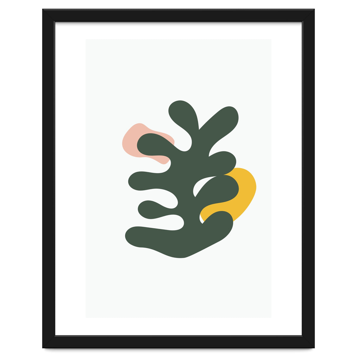 Botanical Mid Century Geometric Art