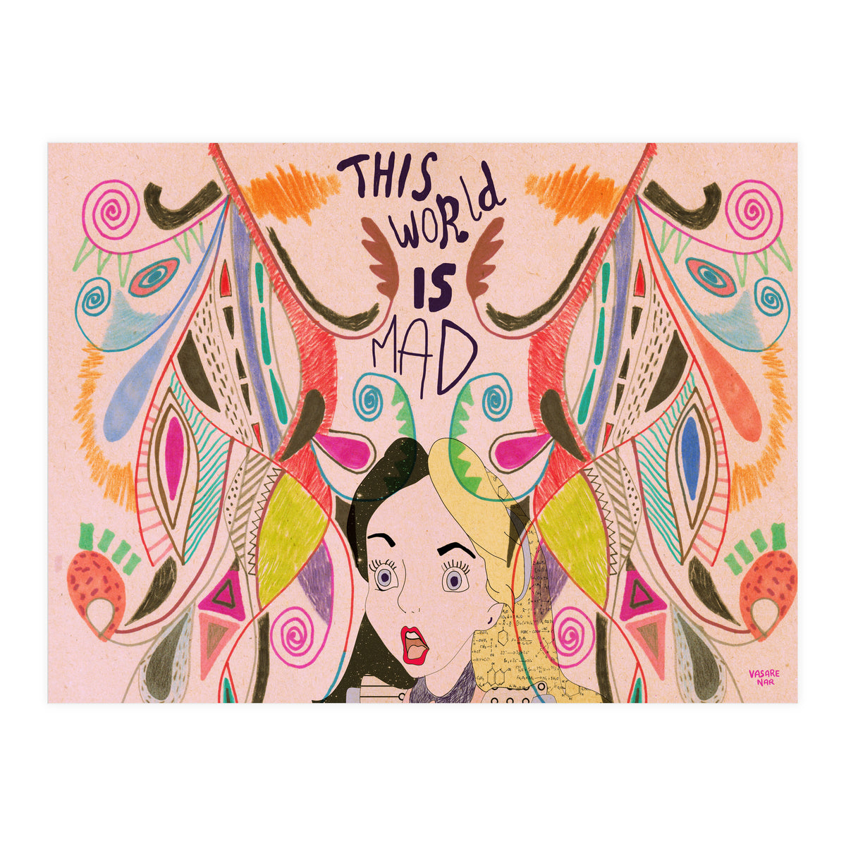 Alice In Wonderland illustration (Print Only)