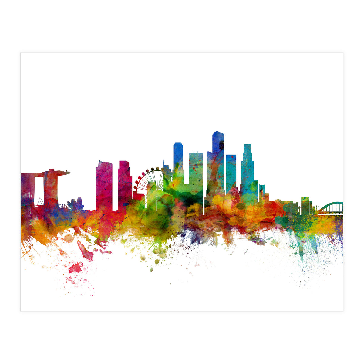 Singapore Skyline (Print Only)