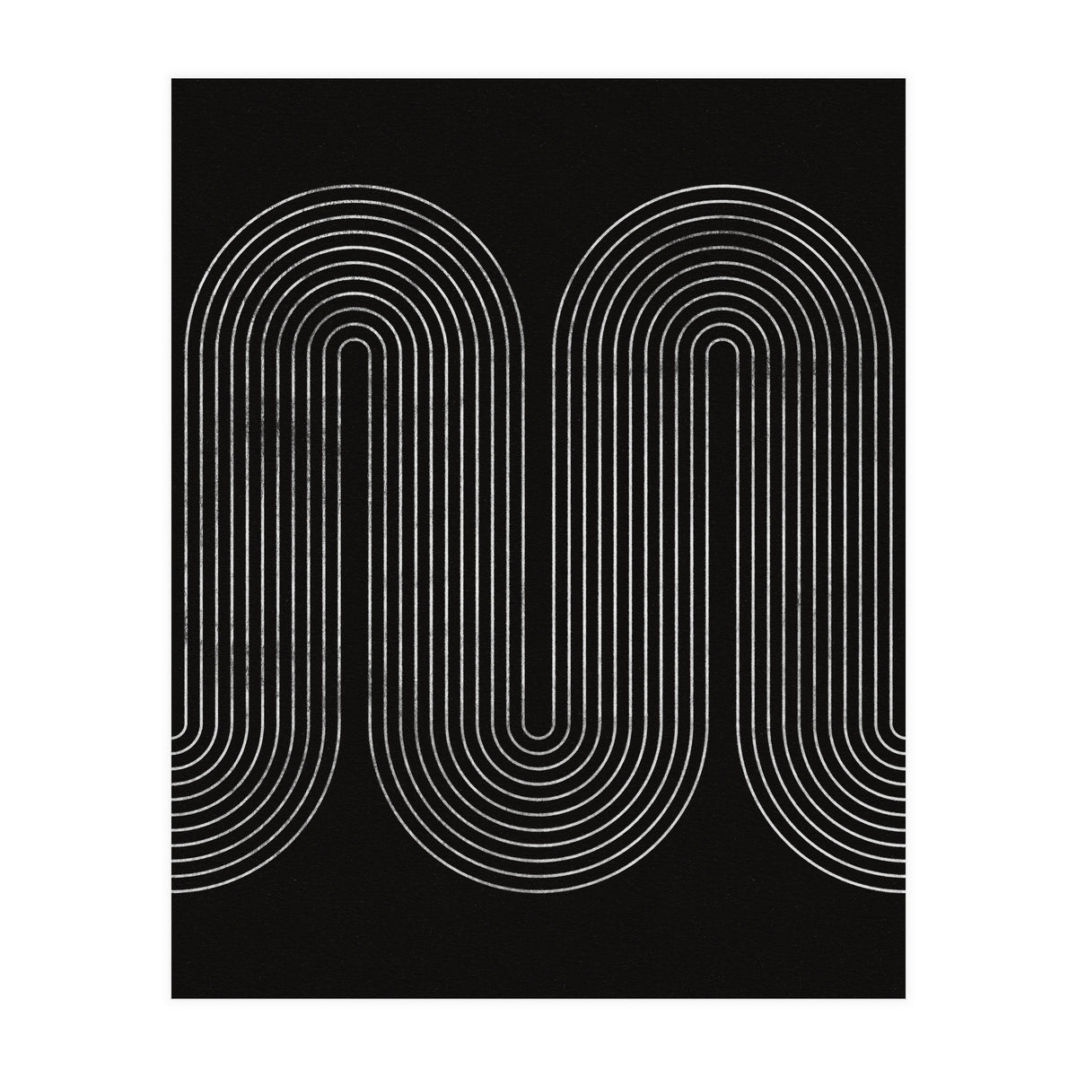 Mid-Century Modern No.18 - Woodblock Print (Print Only)