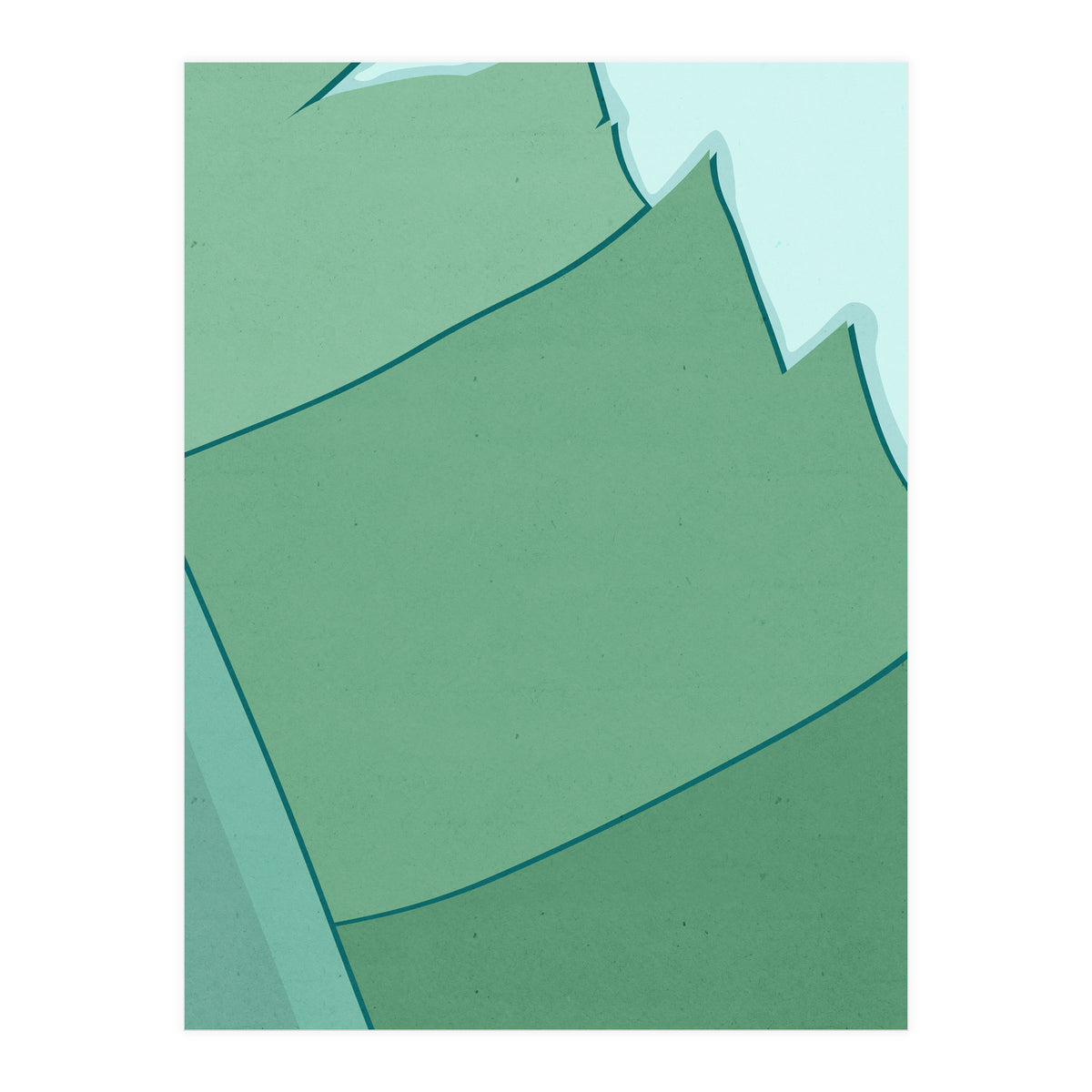 Abstract Banana Leaves Three - Greener Eden (Print Only)