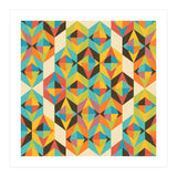 Retro Color Block Kaleidoscopic  (Print Only) thumbnail