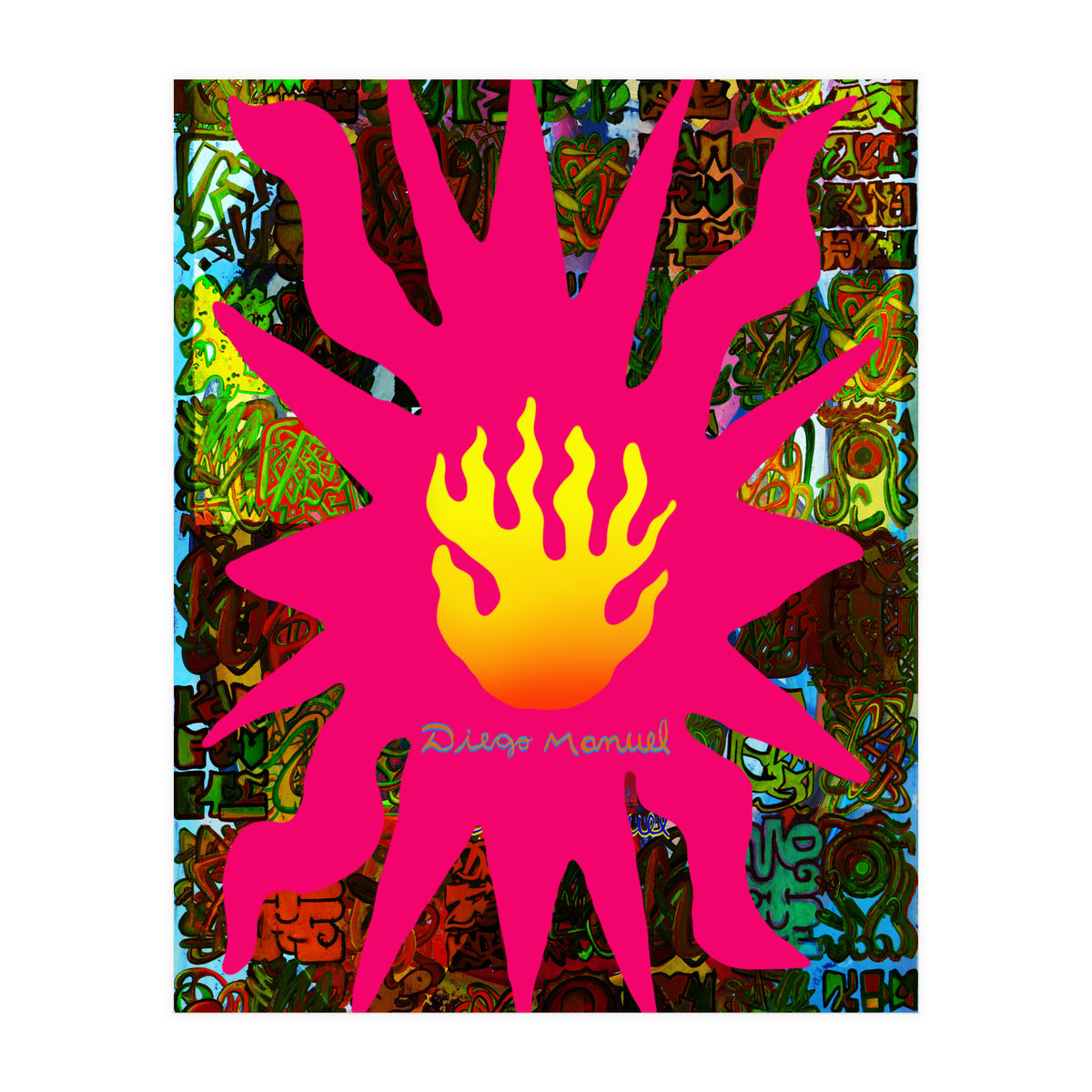 Fuego Y Graffiti 61 (Print Only)