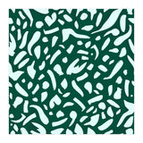 Deep Emrald | Green Terrazzo Pattern | Fun Funky Eclectic Modern Boho Painting (Print Only) thumbnail