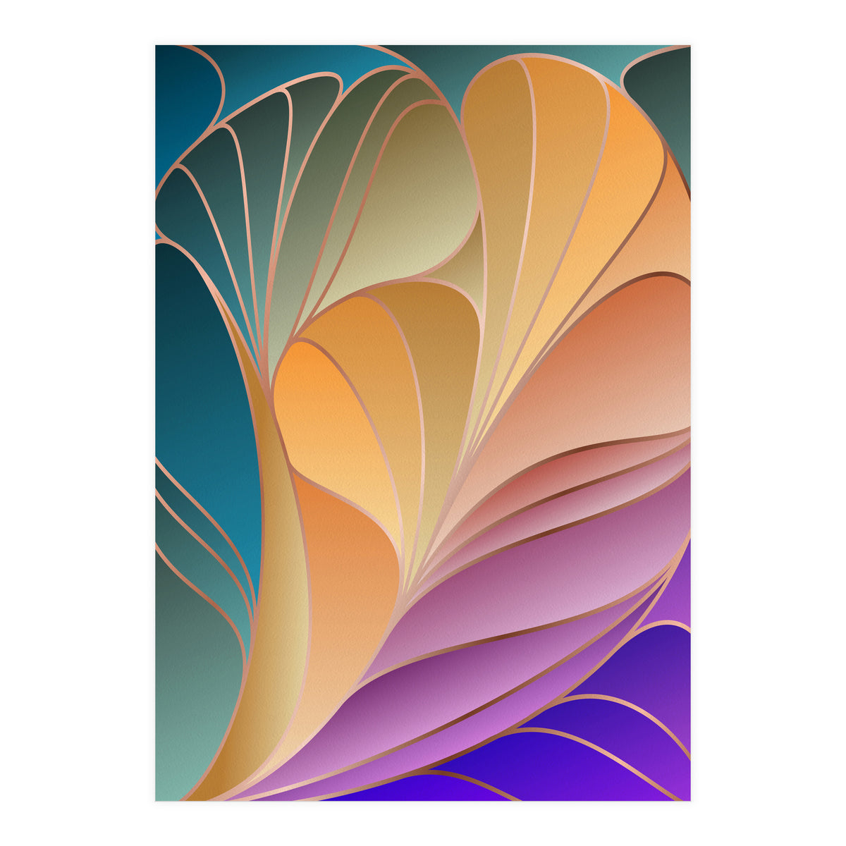 Colorful Art Deco IV (Print Only)