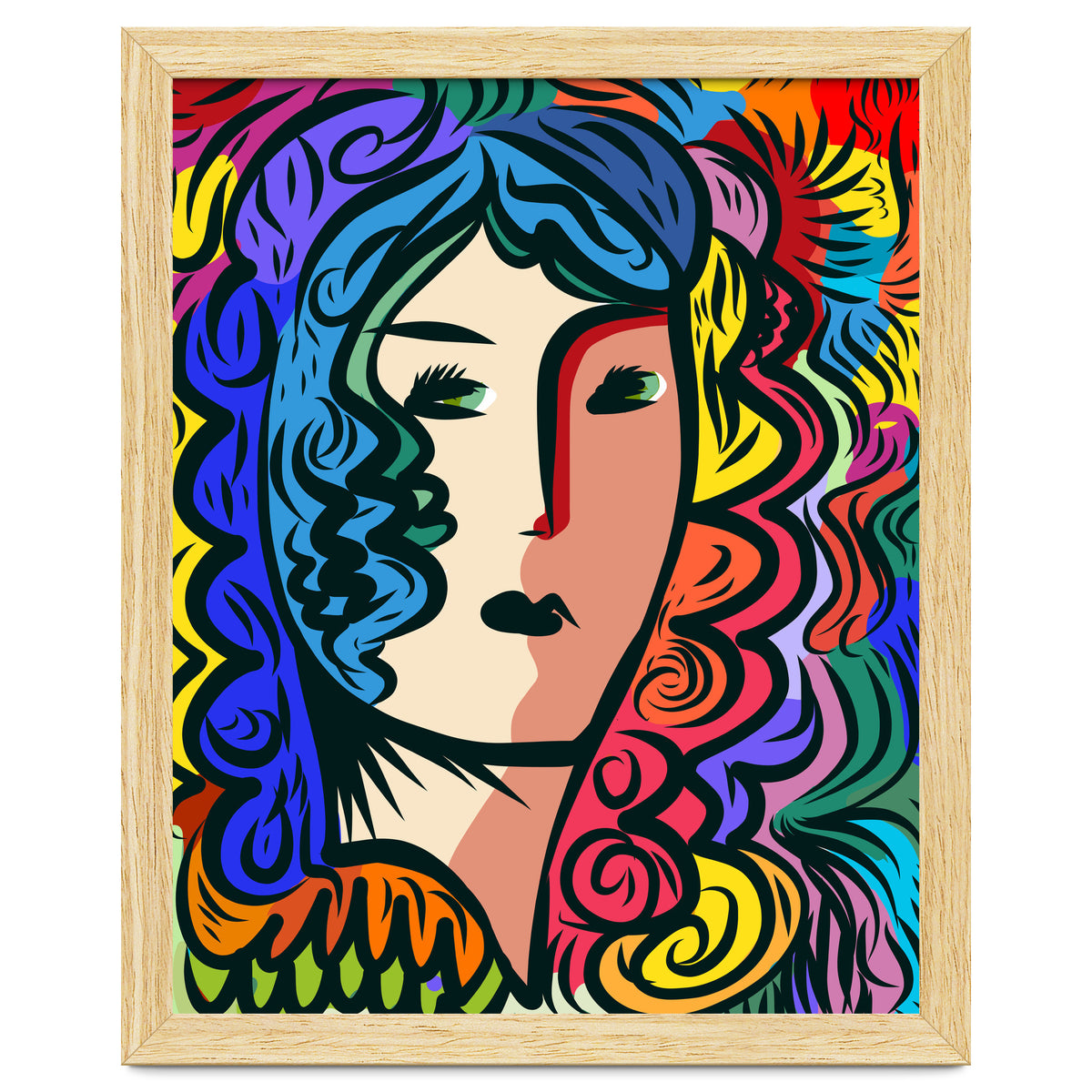 Rainbow Portrait Girl