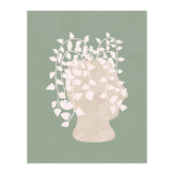 Abstract Potted Figure Sage Green (Print Only) thumbnail