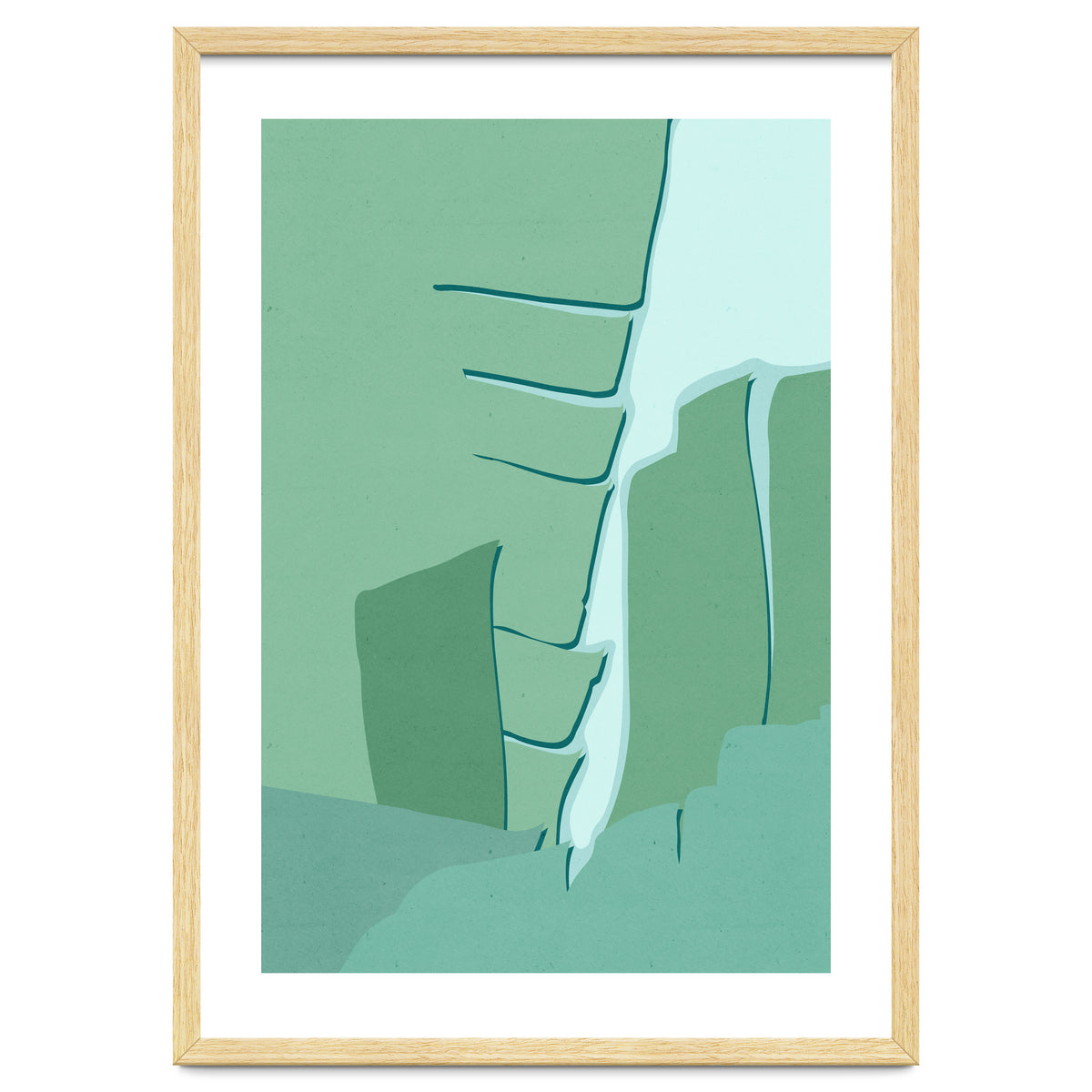 Abstract Banana Leaves One - Greener Eden