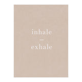 Inhale Exhale Beige Yoga (Print Only) thumbnail