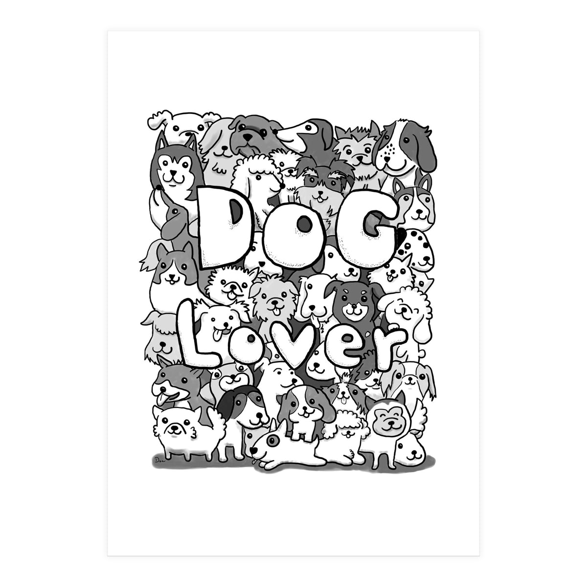 Doodle 72:  Dog Lover (Print Only)