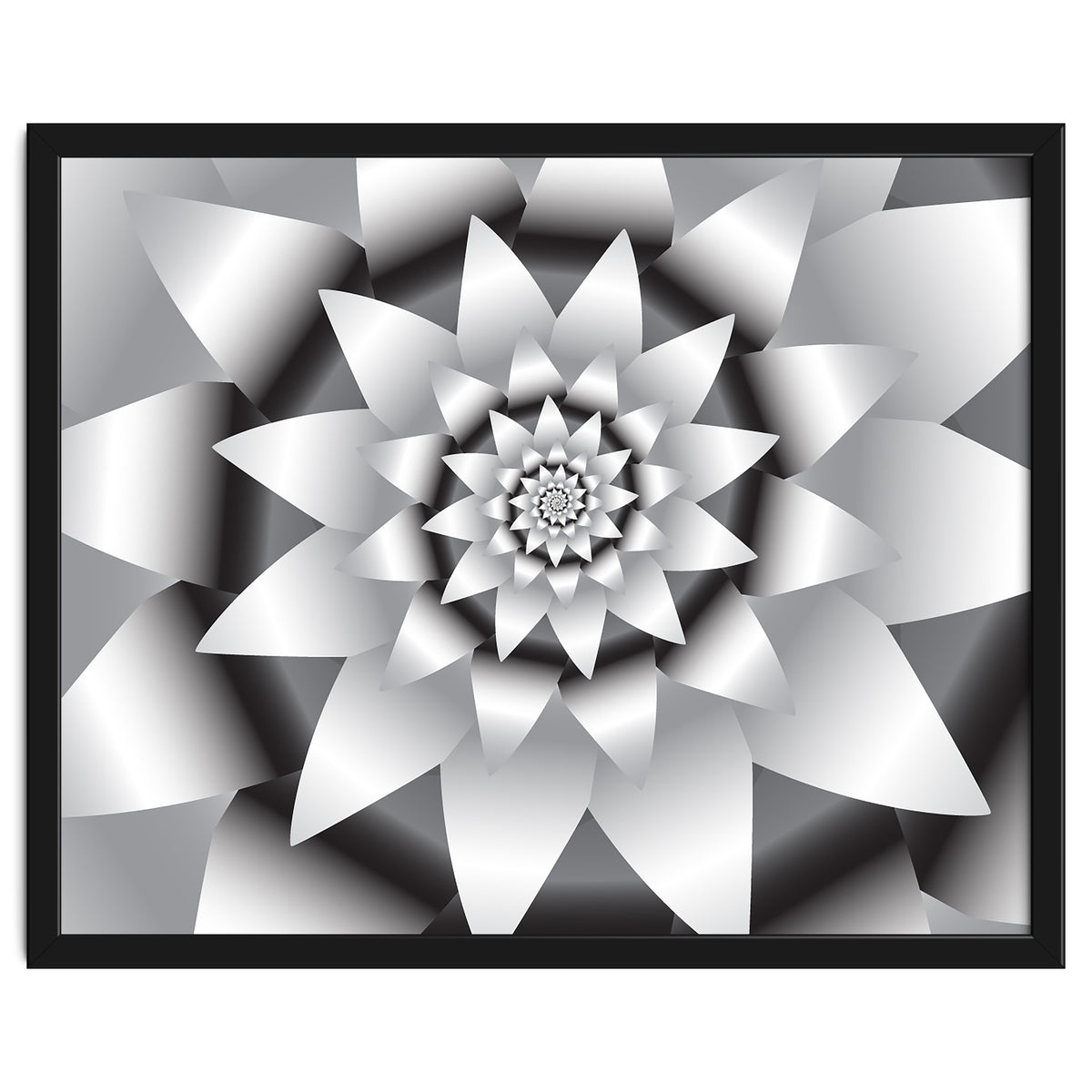 Abstract Modern Flower Design Art