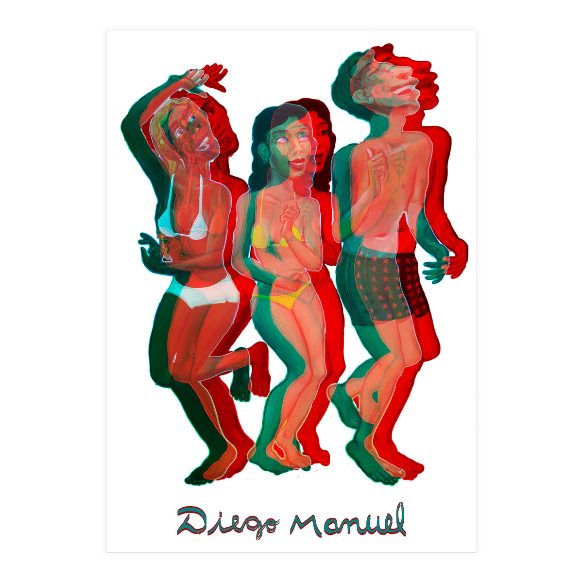 Bailando En La Playa 9 2 (Print Only)