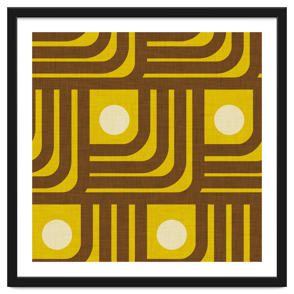 70s Curve Lines Avocado Pearl