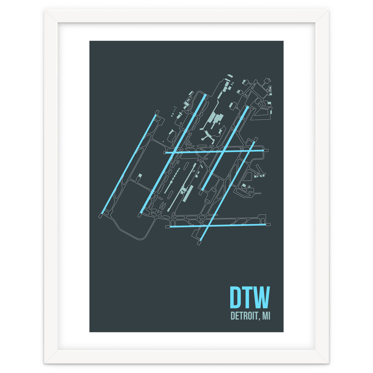 Detroit Airport Layout