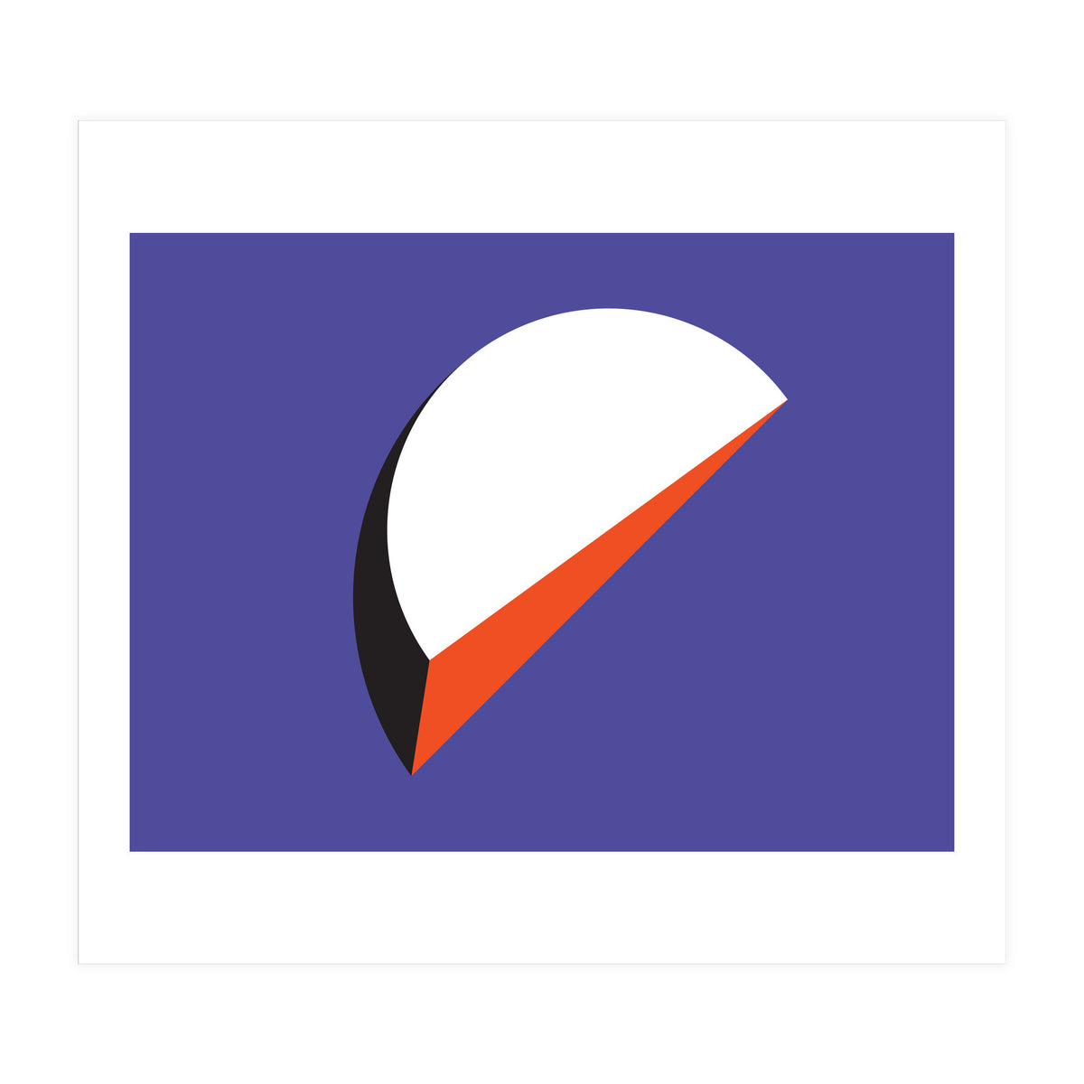 Geometric Shapes No. 37 - orange & purple (Print Only)