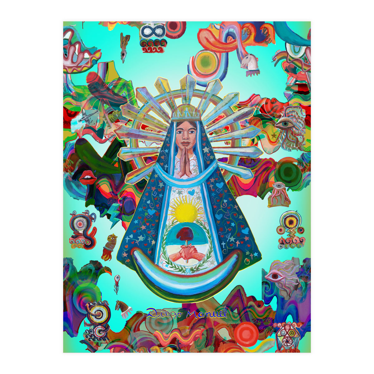 Virgen Y Graffiti 26 (Print Only)
