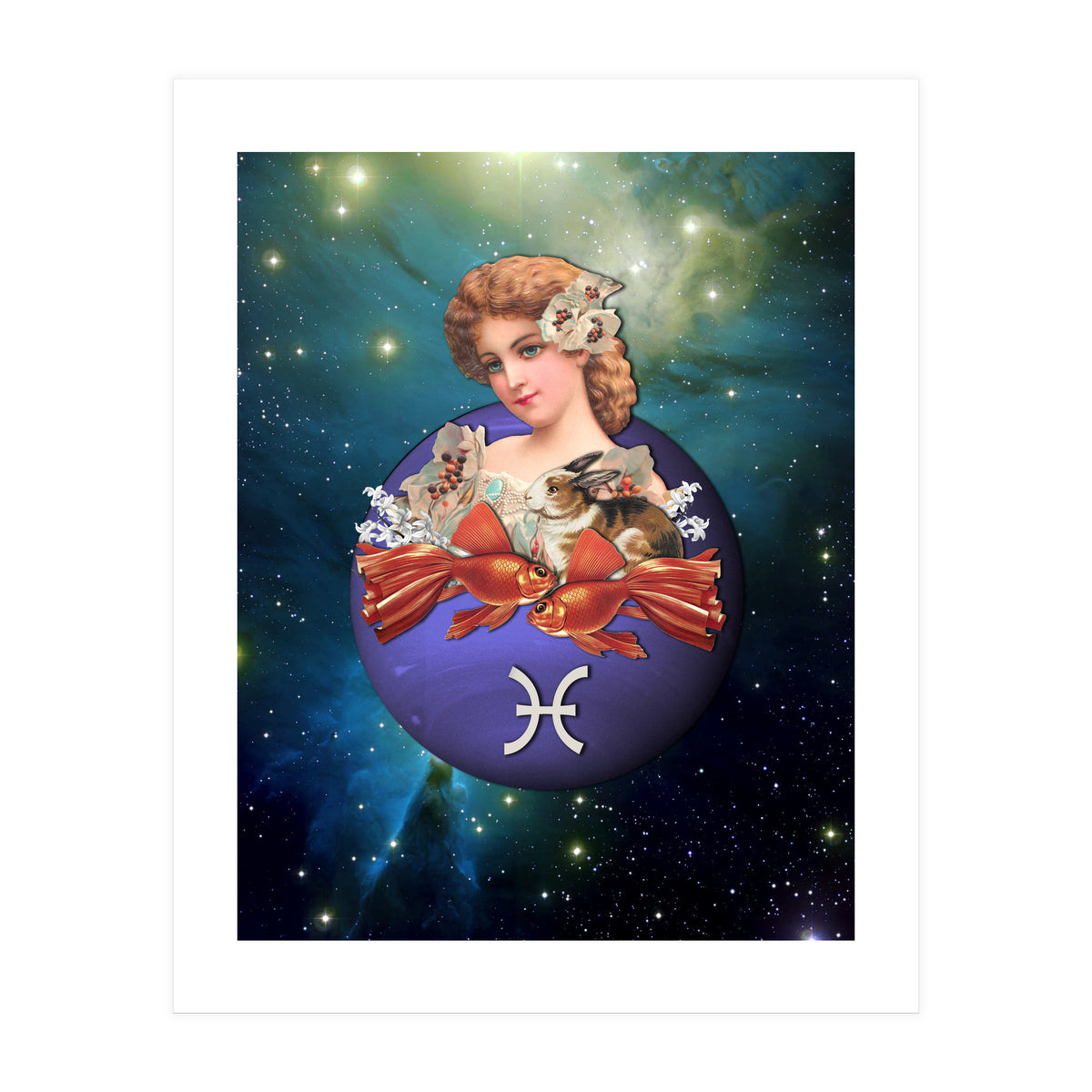 Pisces Zodiac Sign (Print Only)