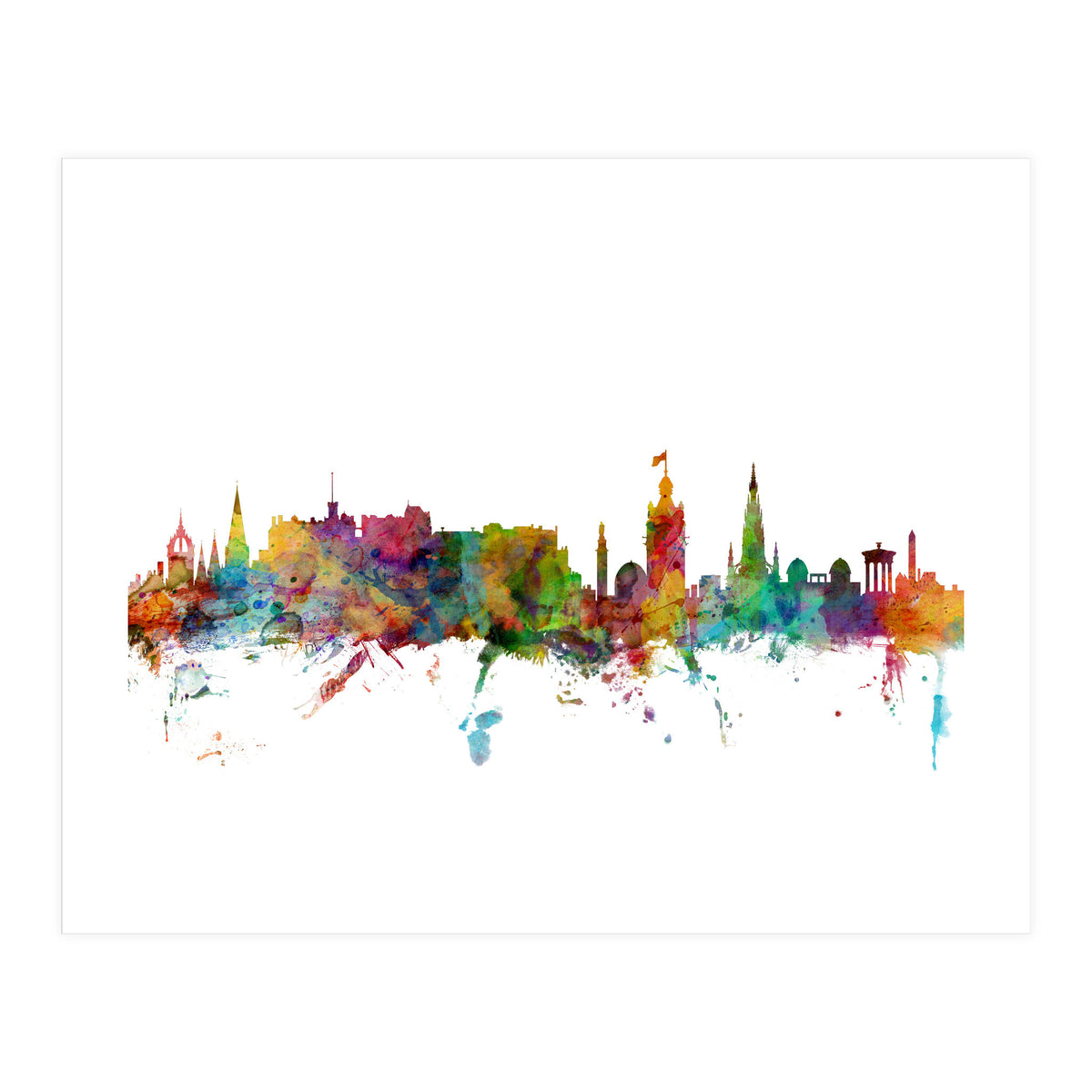 Edinburgh Scotland Skyline (Print Only)