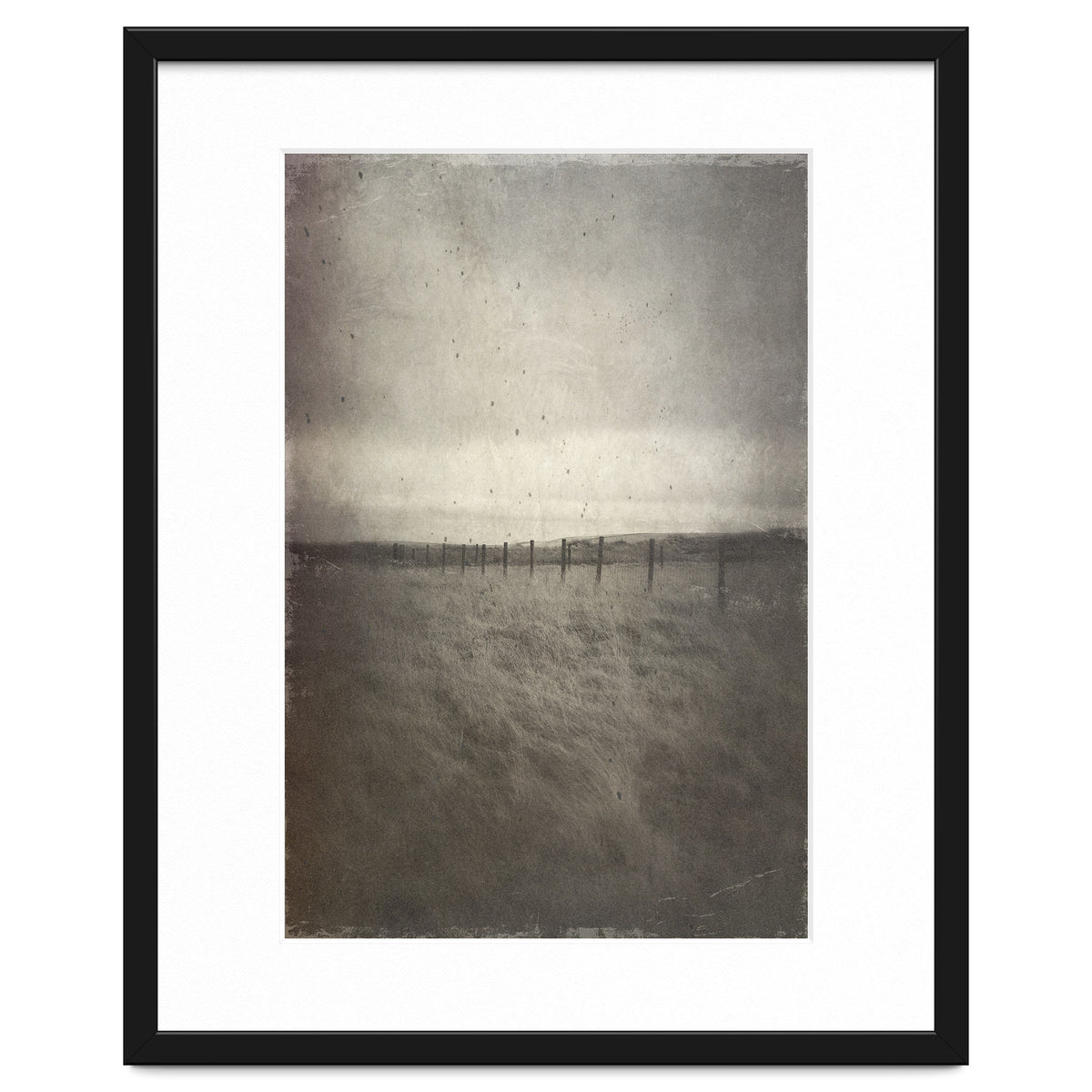 Bleak winter landscape of Saddleworth Moor