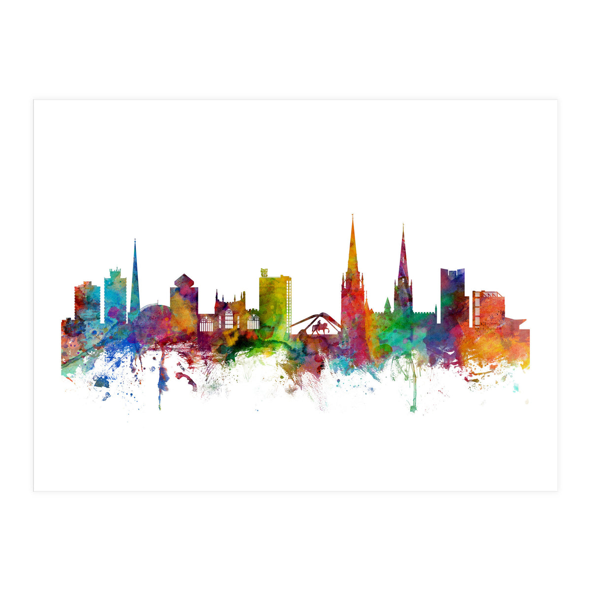 Coventry England Skyline (Print Only)