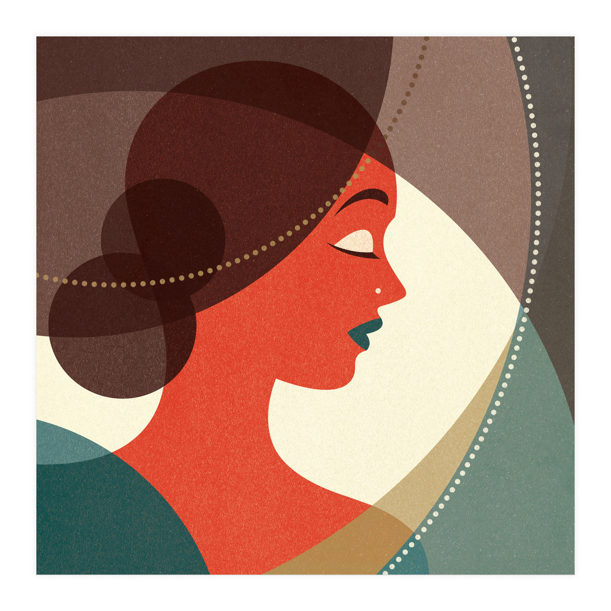 Venn Deco (Ruby) (Print Only)