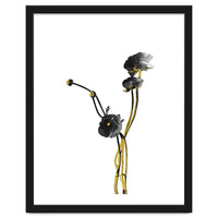 Flower Minimal Black And Gold 04