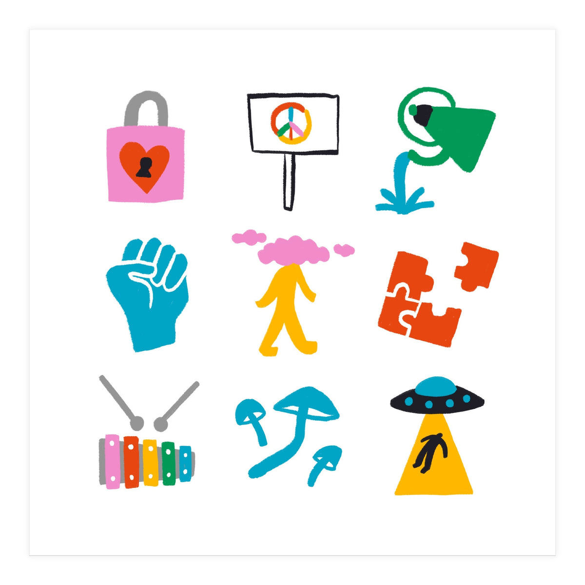 Aquarius Emoji (Print Only)