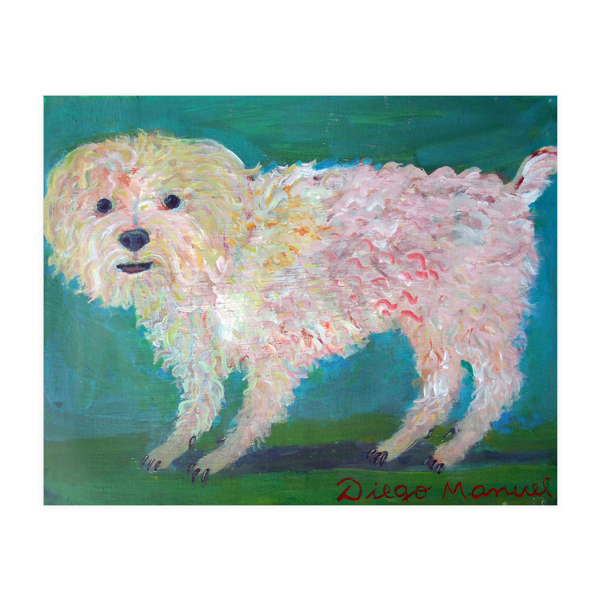 Caniche Blanco De Diego Manuel Rodriguez (Print Only)