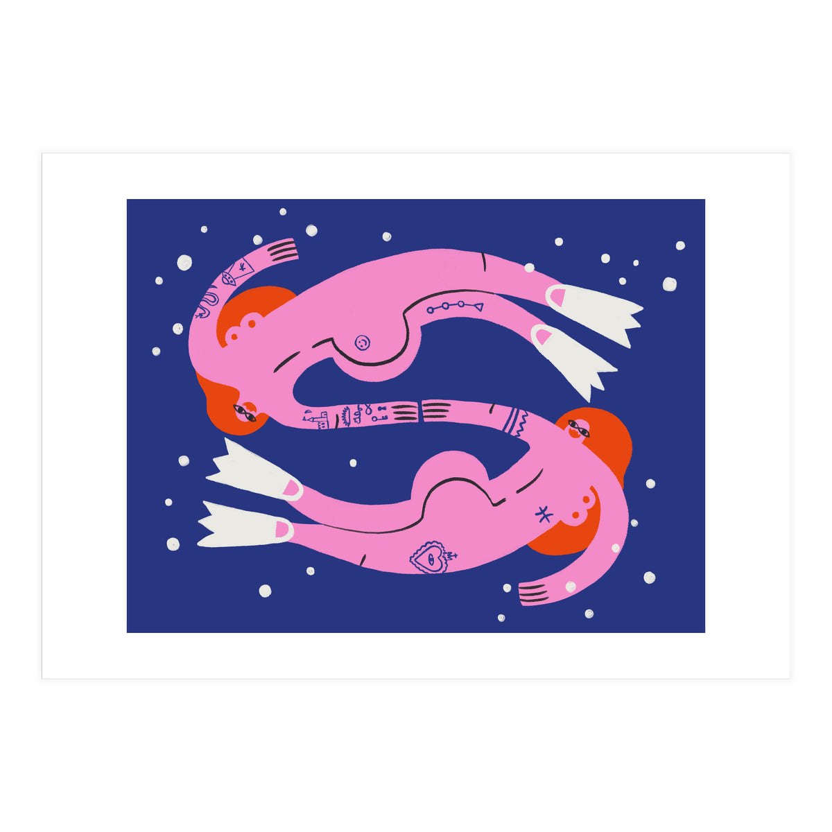 Swirling In The Deep Pisces (Print Only)