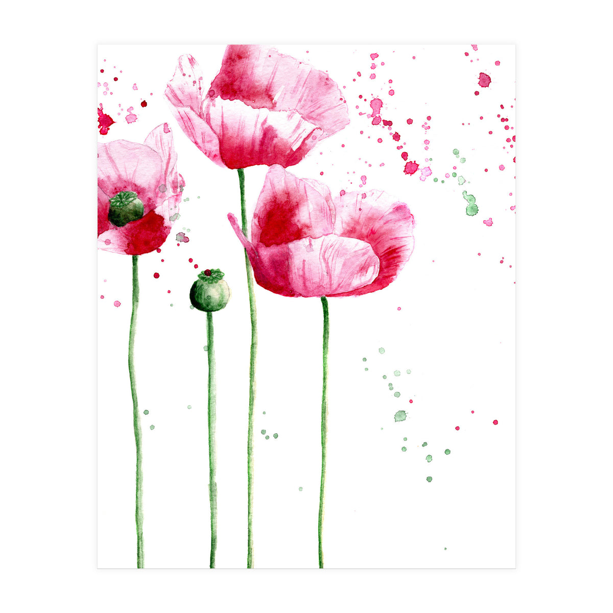 Poppies || watercolor (Print Only)