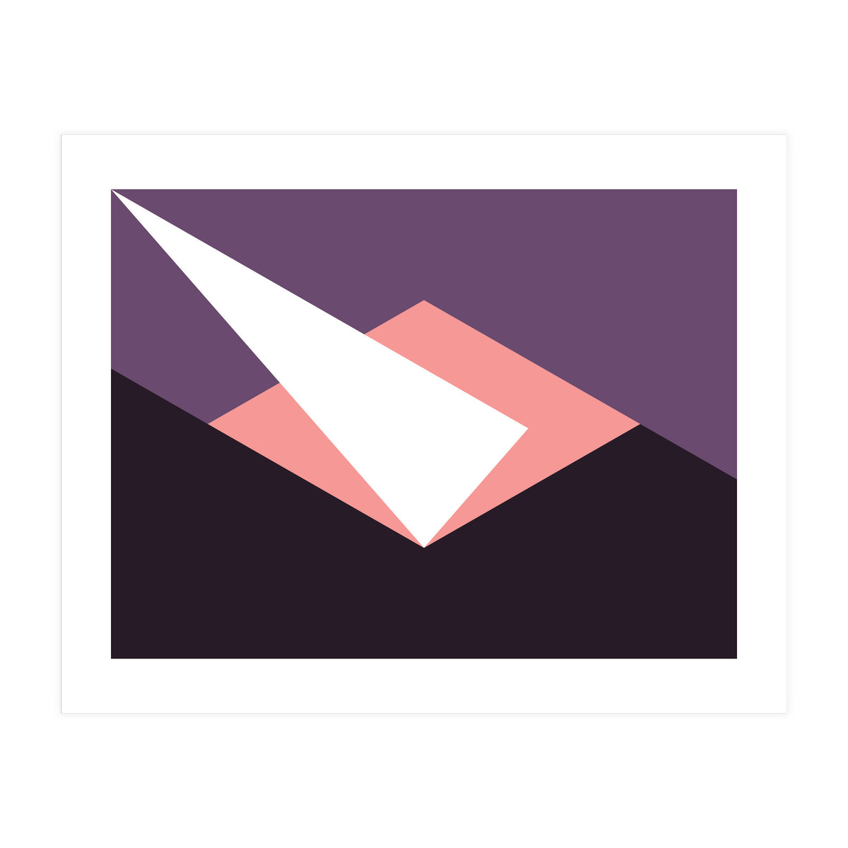 Geometric Shapes No. 59 - pink & purple (Print Only)