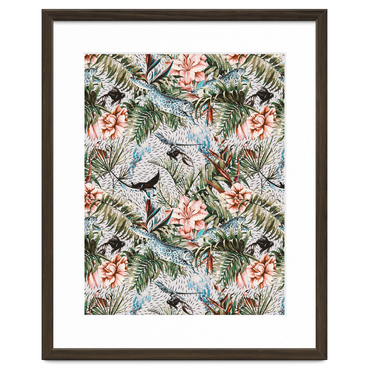 Paradisiacal flora and fauna