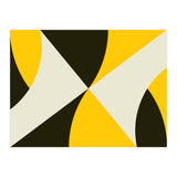 Geometric Shapes No. 4 - yellow, black & white (Print Only) thumbnail