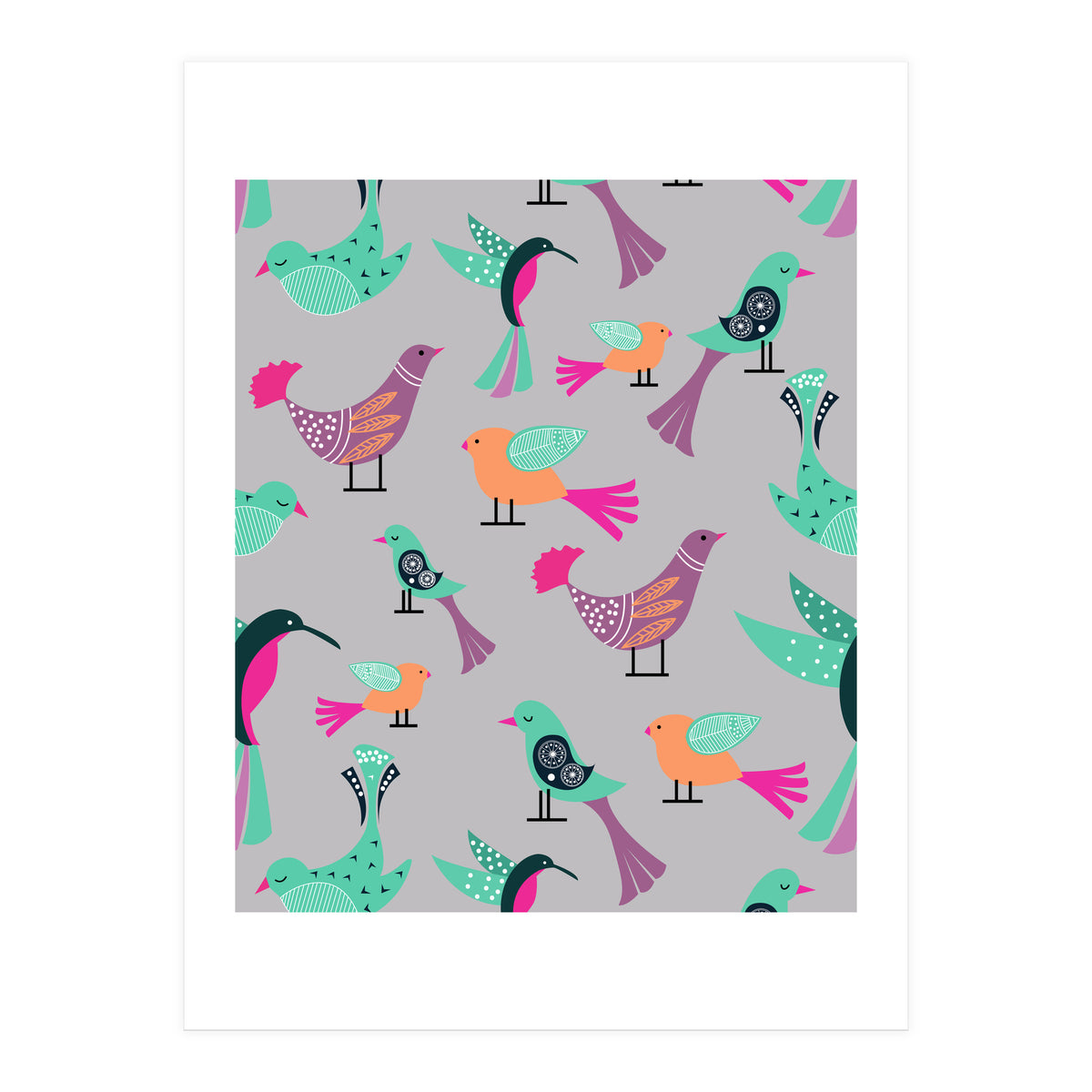 Birds Pattern (Print Only)