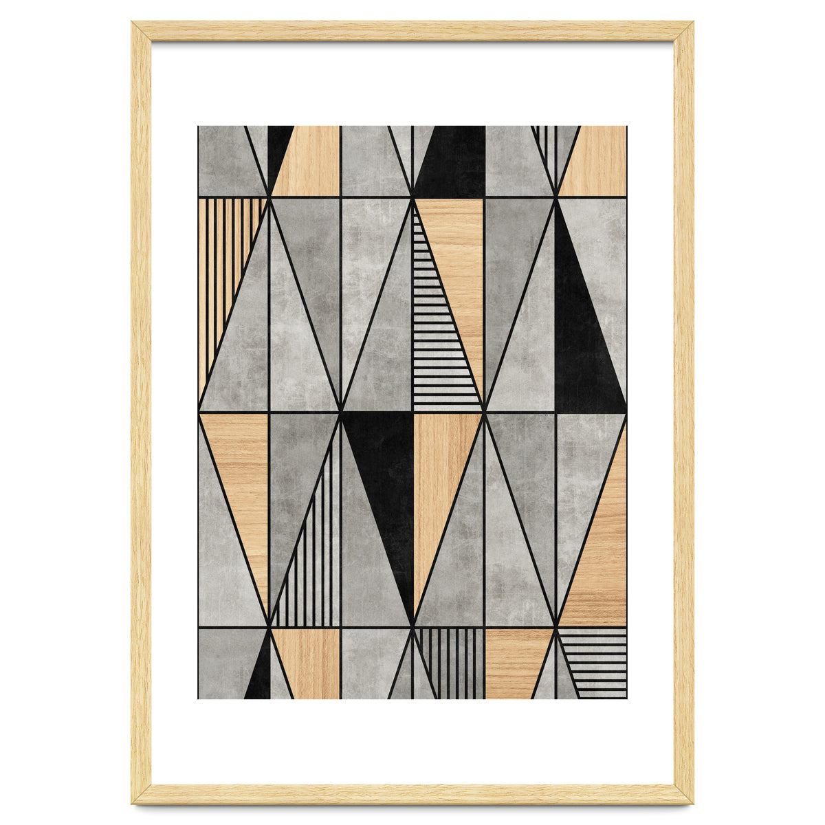 Concrete and Wood Triangles