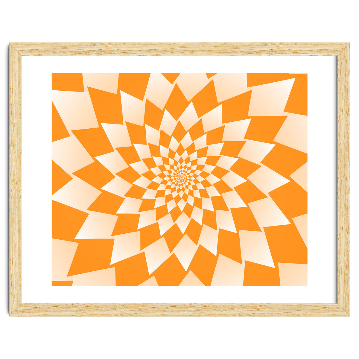 Abstract Orange Geometric