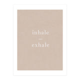 Inhale Exhale Beige Yoga (Print Only) thumbnail