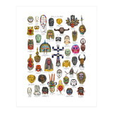 Masks Of The World (Print Only) thumbnail