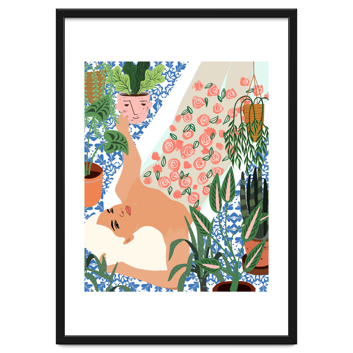 Moroccan Bath With Plants