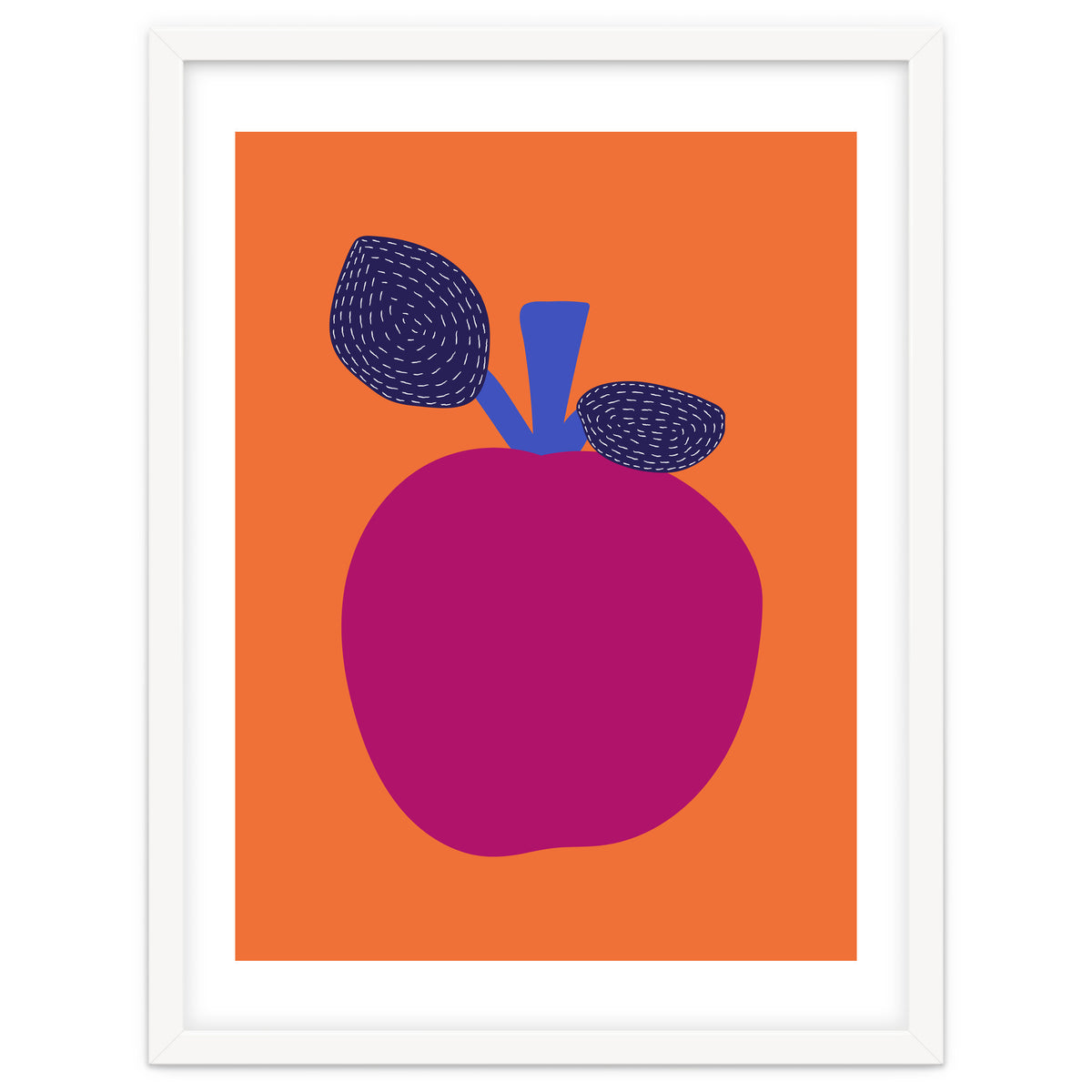 Fuchsia Apple Art