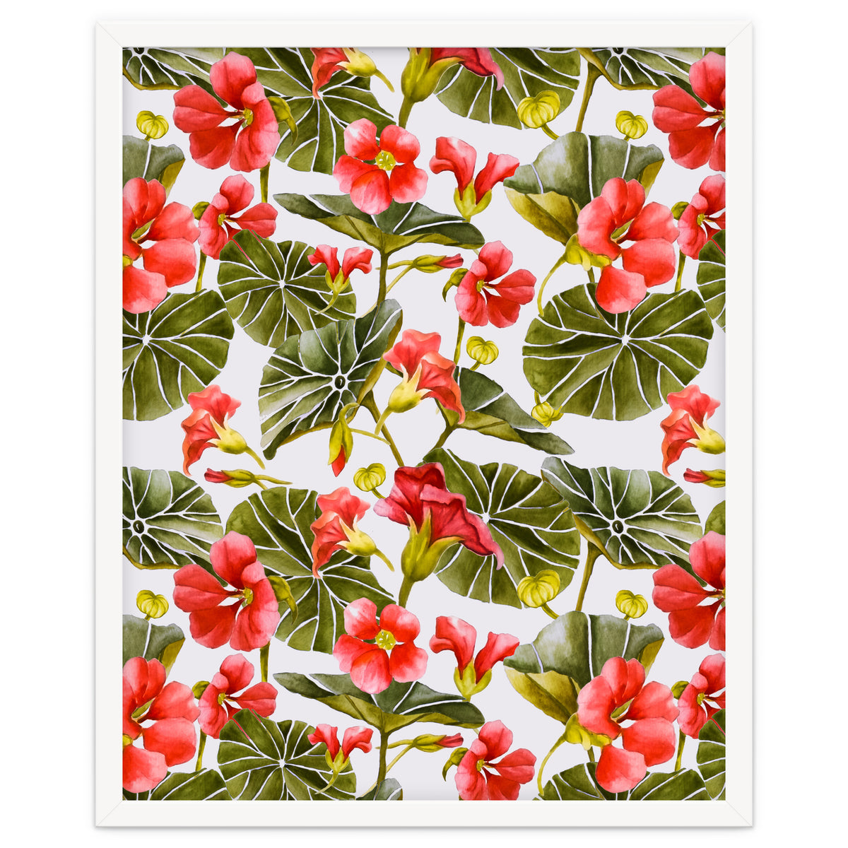 Nasturtiums watercolor 02