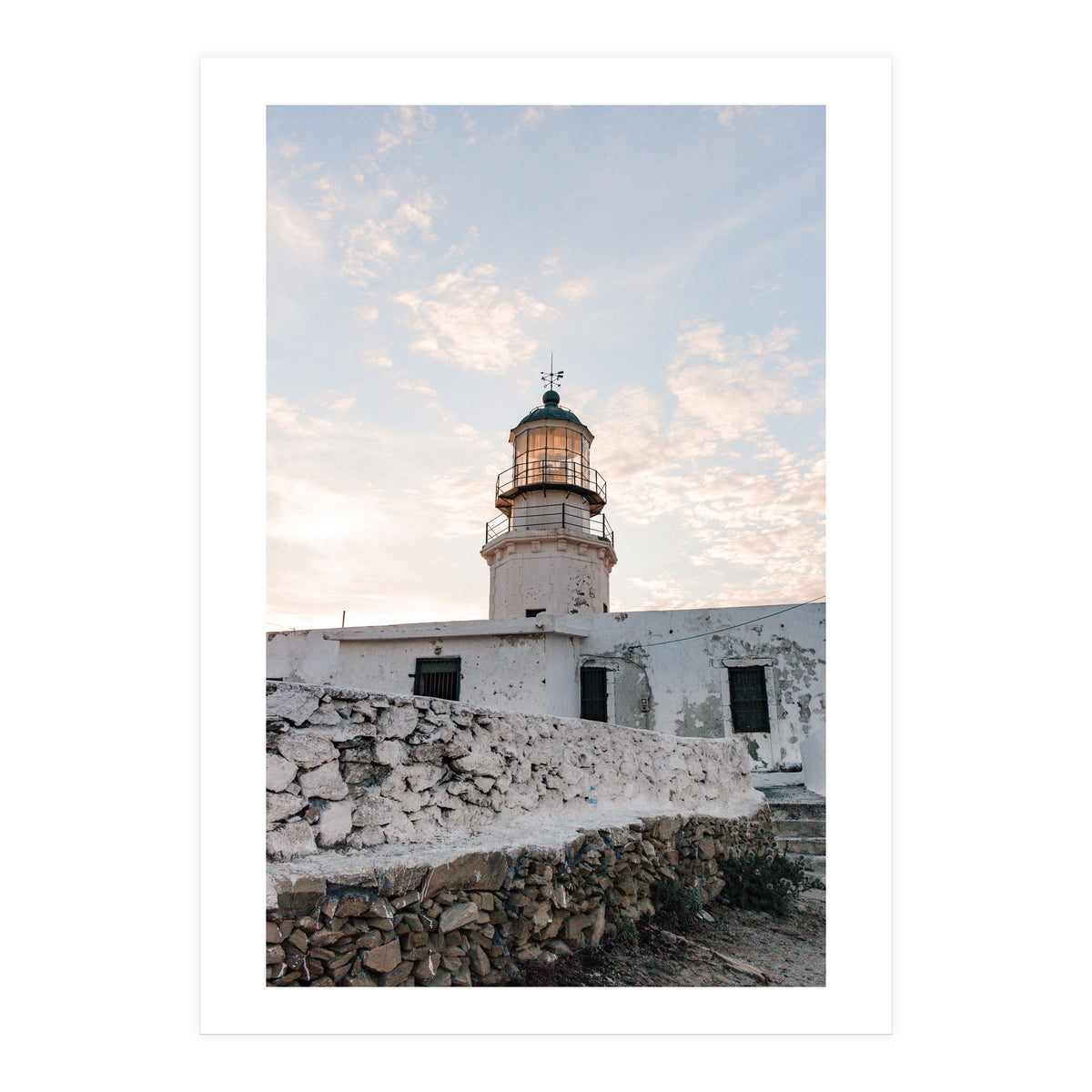 Armenistis Lighthouse Portrait (Print Only)