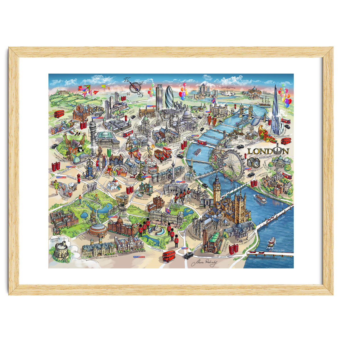 London Map Illustration