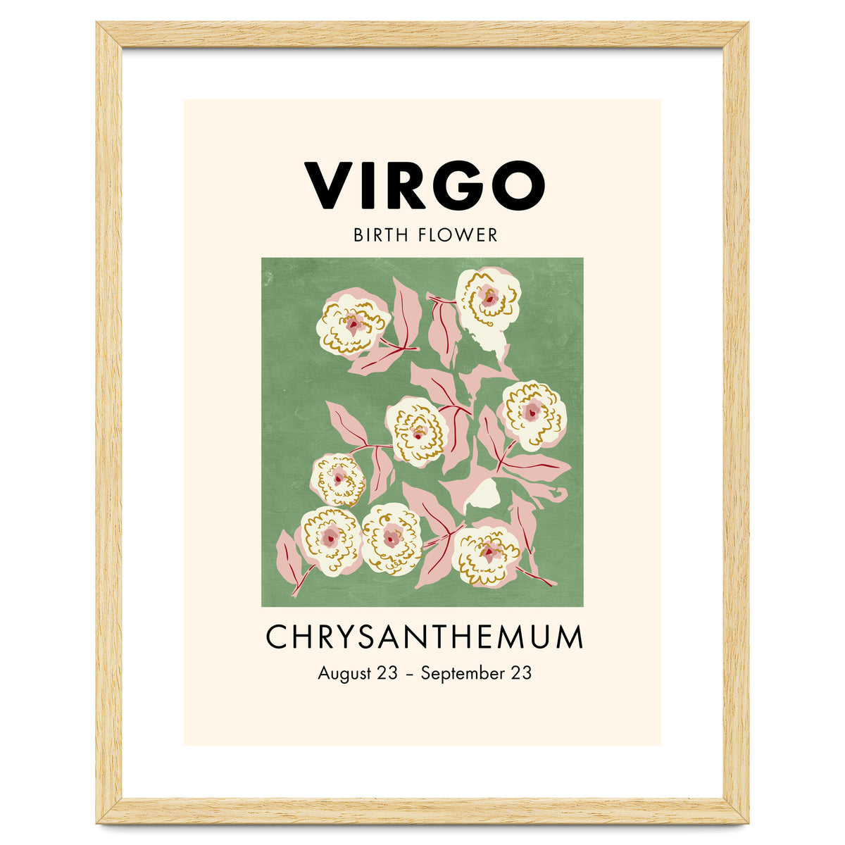 Virgo Birth Flower Chrysanthemum