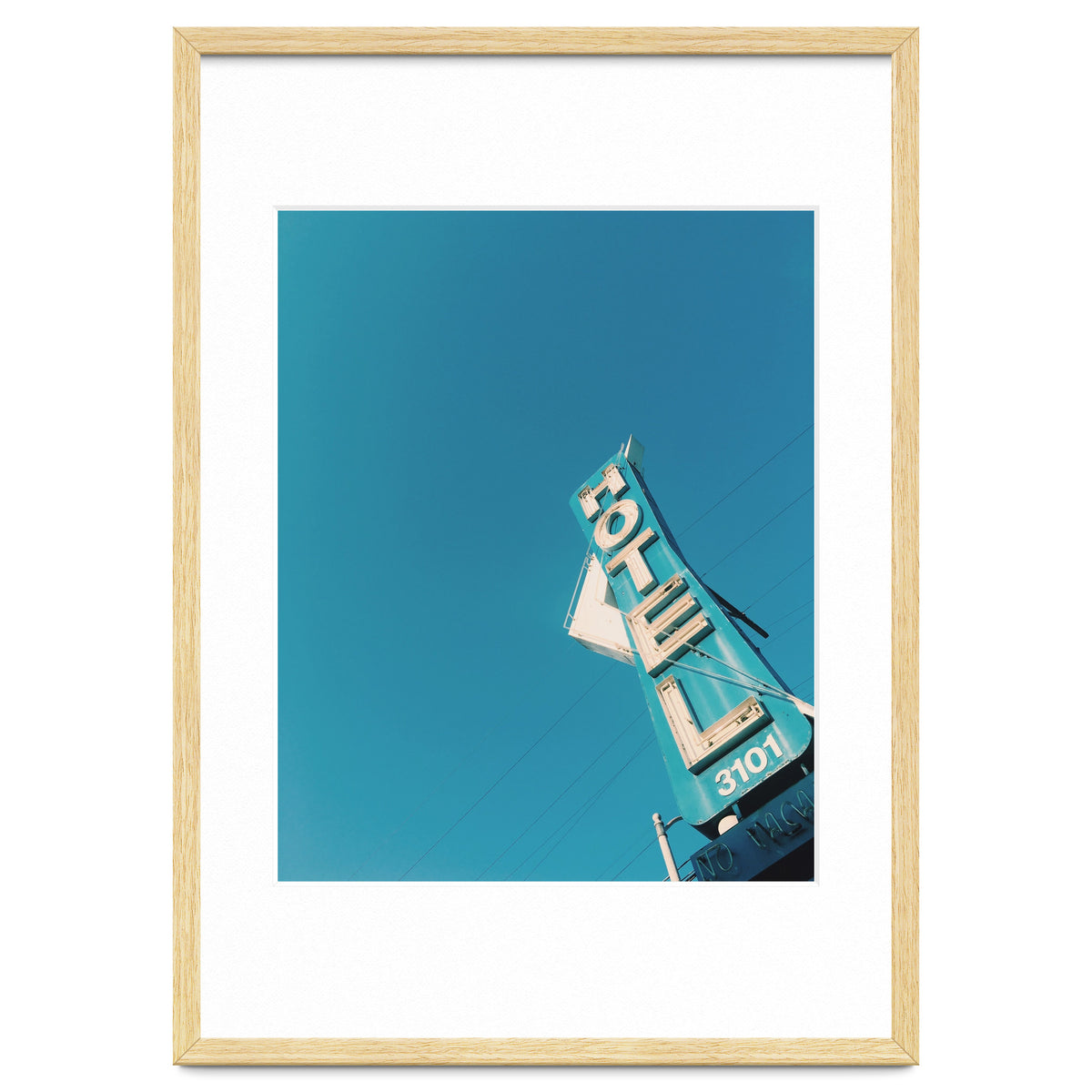 Hotel sign in California