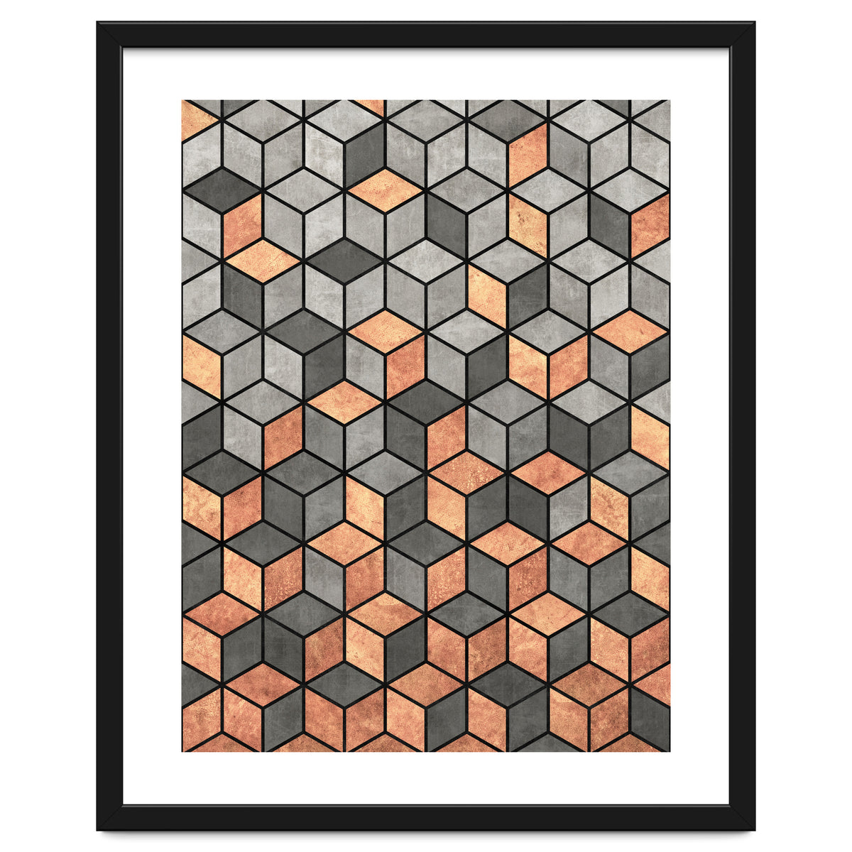 Concrete and Copper Cubes