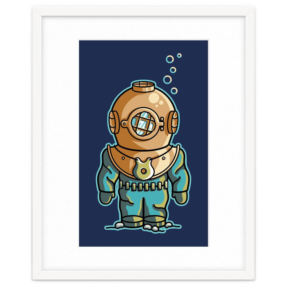 Cute Deep Sea Diver