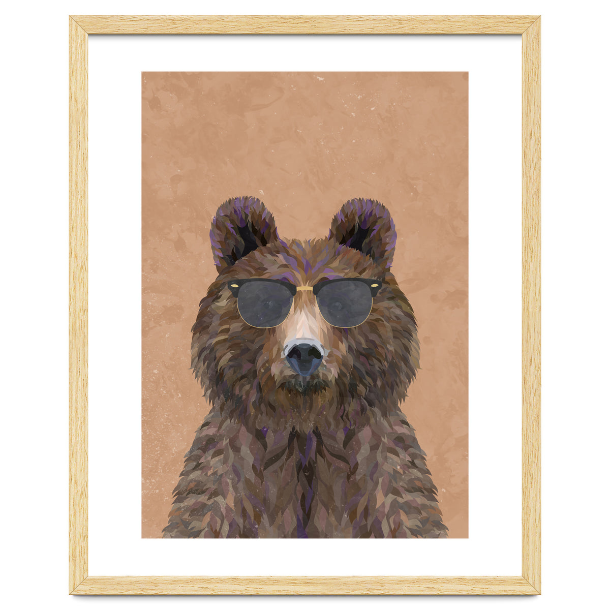 Cool Bear Wearing Sunglasses Portrait